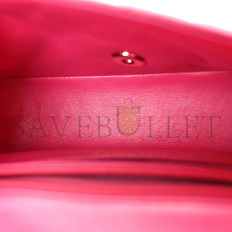 Ch**el lambskin quilted mini rectangular flap pink (20*12*7cm)